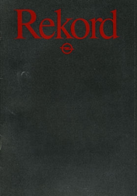 Opel Rekord E Prospekt 10.1982