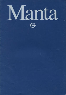 Opel Manta Prospekt 1983