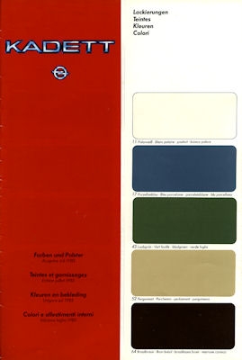 Opel Kadett D Farben 7.1983