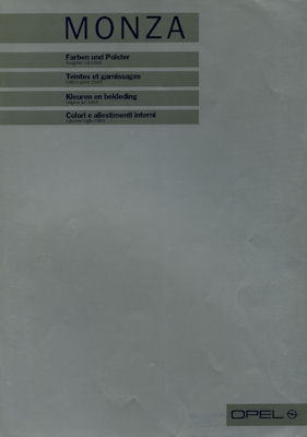 Opel Monza Farben 7.1984