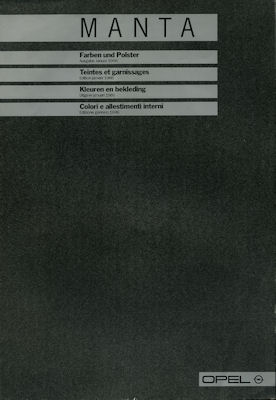 Opel Manta Farben 1.1986