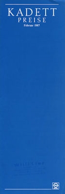 Opel Kadett E Preisliste 2.1987