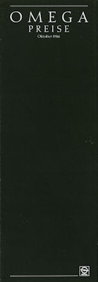 Opel Omega Preisliste 10.1986