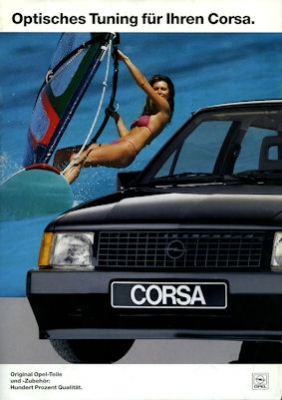 Opel Corsa Zubehör Prospekt 1988