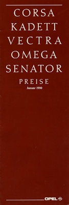 Opel Preisliste 1.1990
