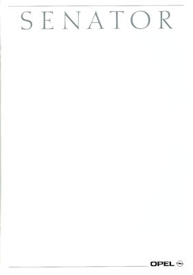 Opel Senator Prospekt 12.1990