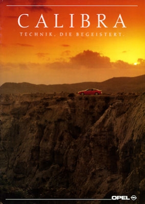 Opel Calibra Prospekt 1.1991