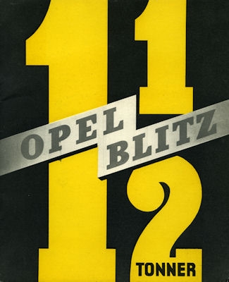 Opel Blitz 1,5 to brochure 1930s