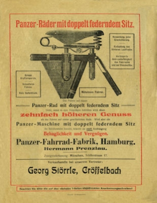 Panzer Fahrrad Prospekt ca. 1914