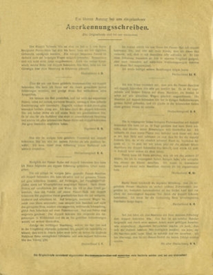 Panzer Fahrrad Prospekt ca. 1914