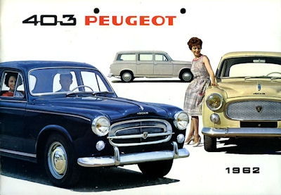 Peugeot 403 brochure 1962