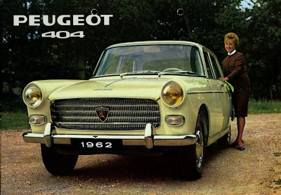 Peugeot 404 brochure 1962