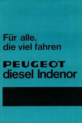 Peugeot Diesel-Programm 1968