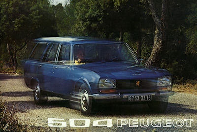 Peugeot 504 Combi brochure 1973