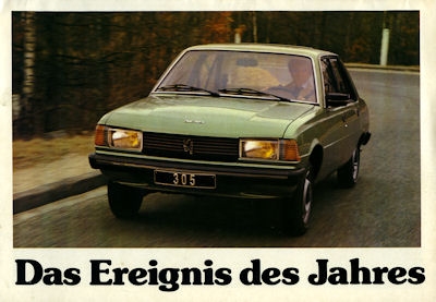 Peugeot 305 Prospekt 1979