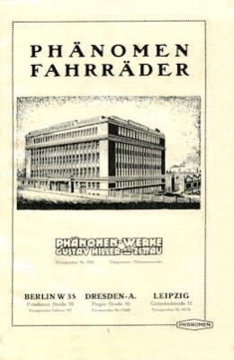 Phänomen Fahrrad Programm ca. 1922