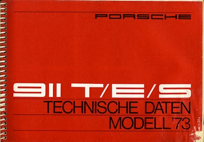 Porsche 911 T E S Bedienungsanleitung 1973