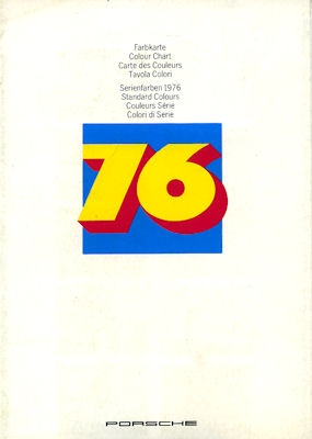 Porsche 911 Serien Farben 1976