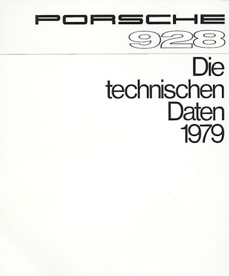 Porsche 928 Prospekt 1979