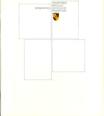 Porsche Werbeartikel Prospekt 1984