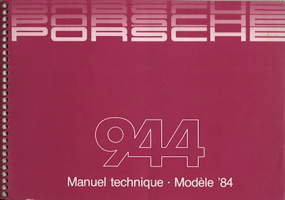 Porsche 944 Bedienungsanleitung 1984 f