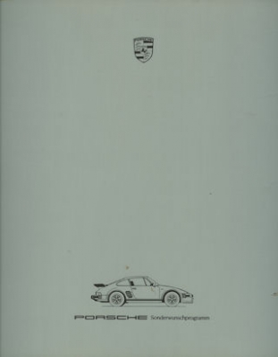 Porsche 911 944 Prospekt Sonderwunschprogramm 11.1985