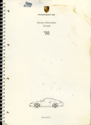 Porsche 911 Carrera 996 Customer service information model 1998