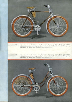 Presto Fahrrad Prospekt ca. 1933