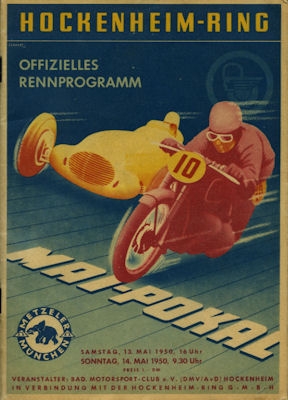 Program Hockenheimring 13.5.1950