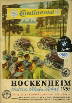 Program Hockenheimring 7.+8.5.1955