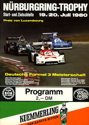 Program Nürburgring 19.7.1980