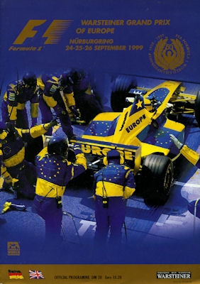 Programm Nürburgring F 1 24-26.9.1999