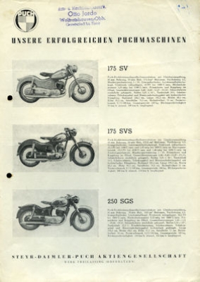 Puch program 1954