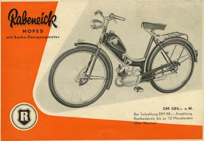 Rabeneick Moped Prospekt 3.1954