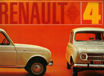 Renault 4 Prospekt ca. 1969
