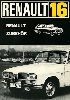 Renault 16 Zubehör Prospekt 8.1968