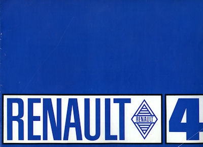 Renault 4 brochure ca. 1970