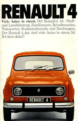 Renault 4 Prospekt ca. 1976