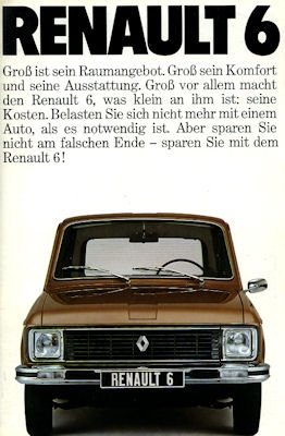 Renault 6 Prospekt ca. 1976