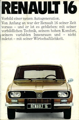 Renault 16 Prospekt ca. 1976