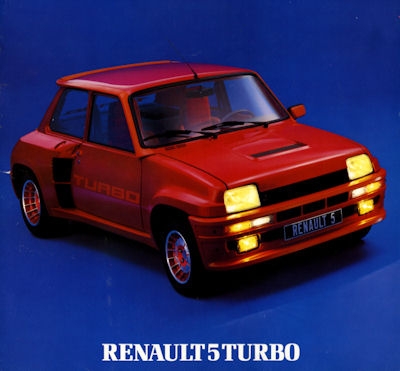 Renault R 5 Turbo brochure 1980s