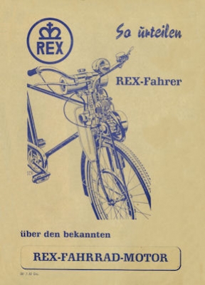 Rex bicycle-motor brochure 7.1952