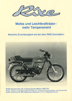 Rixe Programm ca. 1982