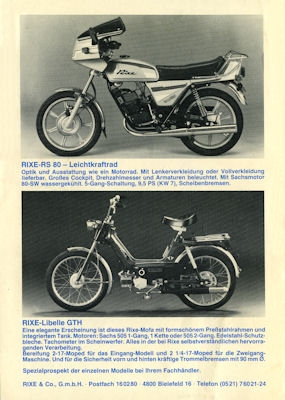 Rixe Programm ca. 1982