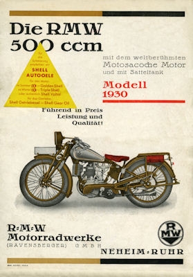 RMW 500 ccm brochure 1930