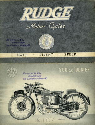 Rudge program 1930s