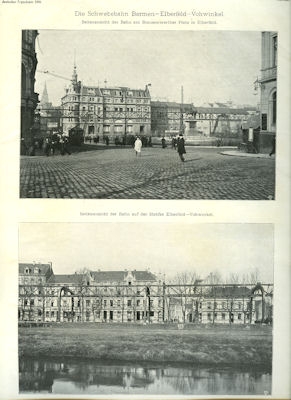 Die Schwebebahn Barmen-Elberfeld-Vohwinkel 1900