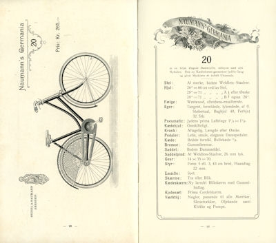 Seidel & Naumann Fahrrad Programm 1902 dän