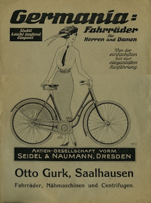 Germania bicycle poster ca. 1925