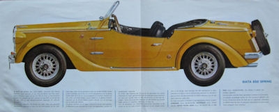 Siata 850 Spring brochure 1969 nl